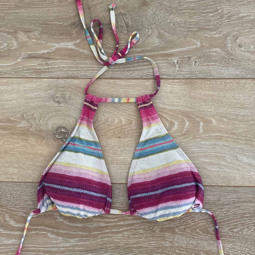 Billabong multi-color bikini top